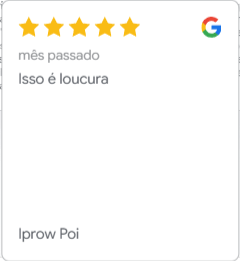 Avaliação de cliente da IW8 no Google